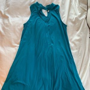 Like new teal keyhole sundress